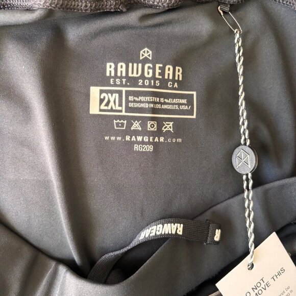 RawGear Mens Black Compression Leggings 2XL RG209 Joggers Athletic wear NWT - Picture 4 of 8